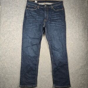 Levi's 541 Jeans Mens 38x34 Blue Athletic Taper Dark Wash Stretch Denim Workwear